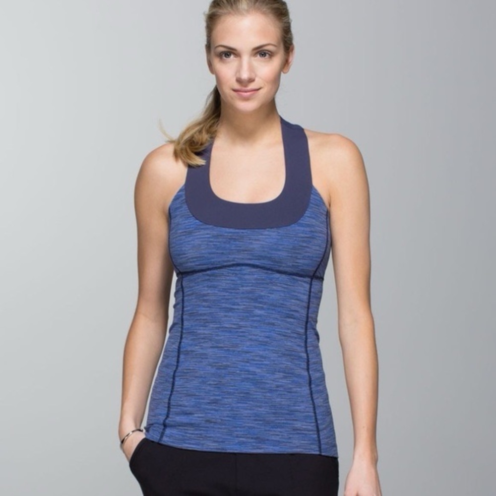 lululemon‎ athletica Blue navy Tank Top women’s 10 active Athleisure gym workout